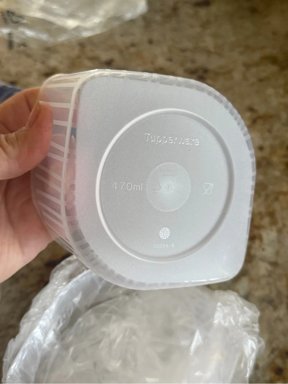 Set of 4 clear fresh and cool Tupperware